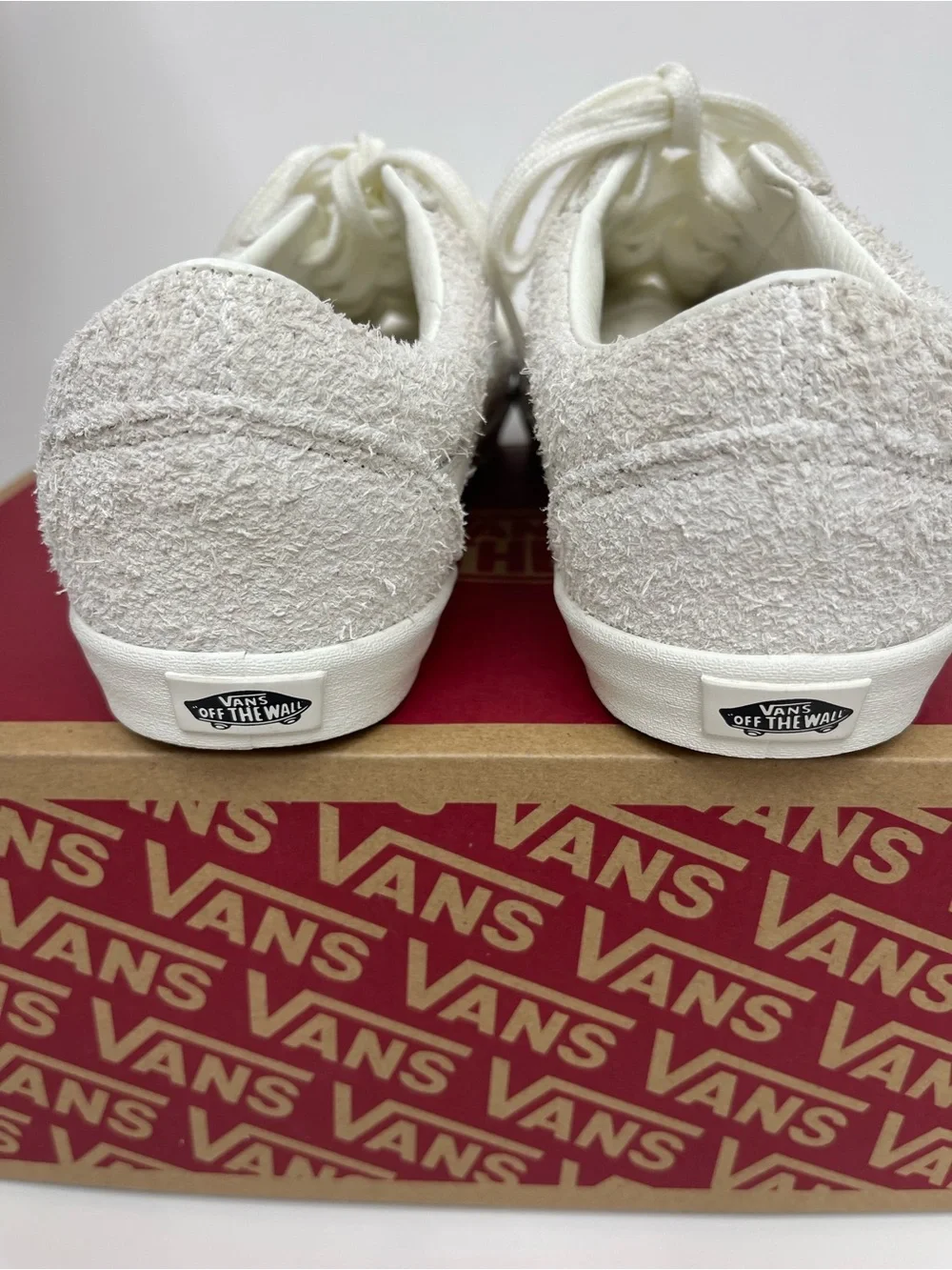 Vans Old Skool Fuzzy Suede Sherpa Marshmallow M7 W8.5